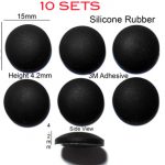 10 Sets of Silicone Rubber Feet 15mm(L) x 15mm(W) x 4.2mm(H) 6pcs Self Adhesive [RB227x10]