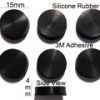 Silicone Rubber Feet  15mm(L) x15mm(W) x 4mm(H) 6pcs Self Adhesive [RB229]