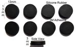 Silicone Rubber Feet  13mm(L) x 13mm(W) x 3mm(H) 4pcs Self Adhesive [RB237]