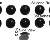 VATH Silicone Rubber Feet  7mm(L) x 7mm(W) x 2mm(H) 10pcs Self Adhesive [RB239]