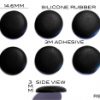 4000 pieces of Silicone Rubber Feet 14.6mm(L) x 14.6mm(W) x 3mm(H) Self Adhesive [RB246]