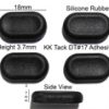 Silicone Rubber Feet 18mm(L)x 10.7mm(W)x 3.7mm(H) Self Adhesive 4pcs [RB24]