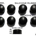 Silicone Rubber Feet 11mm(L) x 11mm(W) x 6mm(H) 8pcs Self Adhesive [RB260]
