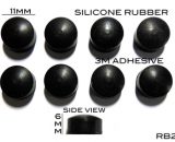 Silicone Rubber Feet 11mm(L) x 11mm(W) x 6mm(H) 8pcs Self Adhesive [RB260]