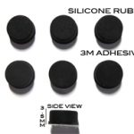Silicone Rubber Feet 8mm(L) x 8mm(W) x 3.5mm(H) 10pcs Self Adhesive [RB265]