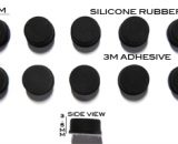 Silicone Rubber Feet 8mm(L) x 8mm(W) x 3.5mm(H) 10pcs Self Adhesive [RB265]