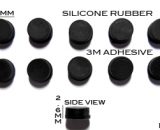 Silicone Rubber Feet 6.4mm(L) x 6.4mm(W) x 2.6mm(H) 10pcs Self Adhesive [RB266]