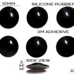Silicone Rubber Feet 15mm(L) x 15mm(W) x 3mm(H) 6pcs Self Adhesive [RB267]