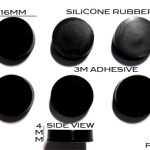 Silicone Rubber Feet 16mm(L) x 16mm(W) x 4mm(H) 6pcs Self Adhesive [RB268]