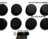 Silicone Rubber Feet 15.8mm(L) x 15.8mm(W) x 4mm(H) 8pcs Self Adhesive [RB270]
