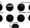 Rubber Feet 9.5mm(L)x 9.5mm(W)x 4mm(H) Self Adhesive 8pcs [RB32]