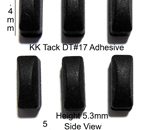 Silicone Rubber Feet 11.4mm(L)x 4.5mm(W)x 5.3mm(H)  Self Adhesive 6pcs [RB35]