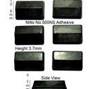 Rubber Feet 20.5mm(L) x 12.8mm(W) x 3.7mm(H) Self Adhesive 6pcs [RB36]