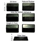 Rubber Feet 20.5mm(L) x 12.8mm(W) x 3.7mm(H) Self Adhesive 6pcs [RB36]