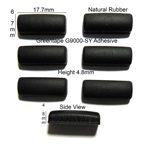 Rubber Feet 17.7mm(L)x 6.7mm(W)x 4.8mm(H) Self Adhesive 6pcs [RB37]