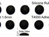 Silicone Rubber Feet 6mm(L)x 6mm(W)x 1.6mm(H) Self Adhesive 10pcs [RB3]