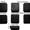 Silicone Rubber Feet 12mm(L)x 12mm(W)x 3.5mm(H) Self Adhesive 6pcs [RB47]