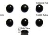 Silicone Rubber Feet 5mm(L)x 5mm(W)x 2mm(H) Self Adhesive 10pcs [RB4]