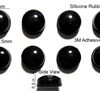 Silicone Rubber Feet Set 10mm(L)x 10mm(W)x 4.5mm(H) Self Adhesive 8pcs [RB50]