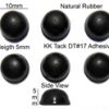 Rubber Feet 10mm(L)x 10mm(W)x 5mm(H) Self Adhesive 6pcs [RB52]