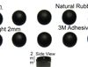 Rubber Feet 5mm(L)x 5mm(W)x 2mm(H) Self Adhesive 10pcs [RB56]