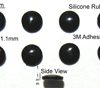 Silicone Rubber Feet 4.8mm(L)x 4.8mm(W)x 1.1mm(H) Self Adhesive 8pcs [RB57]