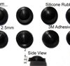 Silicone Rubber Feet 8mm(L)x 8mm(W)x 2.5mm(H) Self Adhesive 8pcs [RB58]