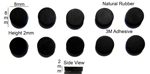 Rubber Feet 8mm(L)x 8mm(W)x 2mm(H) Self Adhesive 10pcs [RB64]