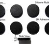 Silicone Rubber Feet 12mm(L)x 12mm(W)x 2mm(H) Self Adhesive 8pcs [RB66]