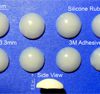 Silicone Rubber 9.7mm(L)x 9.7mm(W)x 3.3mm(H) 8pcs Self Adhesive [RB71]