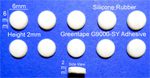 Silicone Rubber Feet 6mm(L)x 6mm(W)x 2mm(H) Self Adhesive 10pcs [RB72]