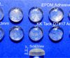 EPDM Rubber Feet 8mm(L)x 8mm(W)x 3mm(H) Self Adhesive 10pcs [RB82]
