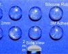 Silicone Rubber Feet 6mm(L)x 6mm(W)x 2mm(H) Self Adhesive 10pcs [RB84]
