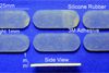 Silicone Rubber Feet 25mm(L)x 10mm(W)x 1mm(H) Self Adhesive 6pcs [RB89]