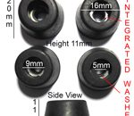 Rubber Feet with Integrated Steel Washer 20 x 11mm 4pcs [RB97]