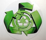 Recycle Symbol Sticker 50mm [719]