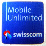 Original Swisscom Mobile Unlimited Sticker 15 x 15mm [203]