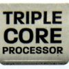 Original Triple Core Processor Sticker 14 x 16mm [549]