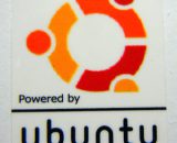 Powered by ubuntu Linux Sticker 19 x 24mm [487]