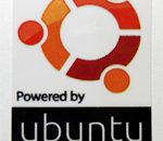 Powered by Ubuntu Linux for human beings Sticker 19 x 28mm [735]