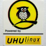 Powered by UHU Linux Sticker 19 x 24mm [488]
