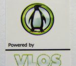 Powered by VLOS Linux Sticker 19 x 24mm [545]
