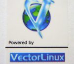Powered by Vector Linux Sticker 19 x 24mm [537]