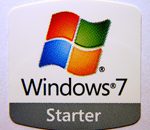 Original Microsoft Windows 7 Starter Sticker 20 x 20mm [119]