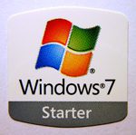Original Microsoft Windows 7 Starter Sticker 20 x 20mm [119]