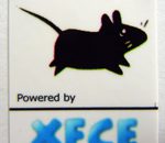 Powered by XFCE Linux Sticker 19 x 24mm [492]