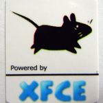 Powered by XFCE Linux Sticker 19 x 24mm [492]