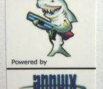 Powered by annvix Linux Sticker 19 x 24mm [531]