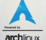 Powered by archlinux Sticker 19 x 24mm [534]