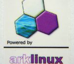 Powered by arklinux Sticker 19 x 24mm [535]